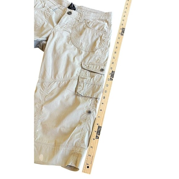 Kuhl Kontra Shorts Womens Khaki Size 6 Capri‎ Cargo Stretch Hiking Roll Up Hem - Picture 11 of 14